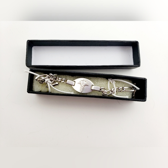 .925.Sterling Silver Medical Alert Bracelet - UNISEX - Allergy: Penicillin - Picture 6 of 8